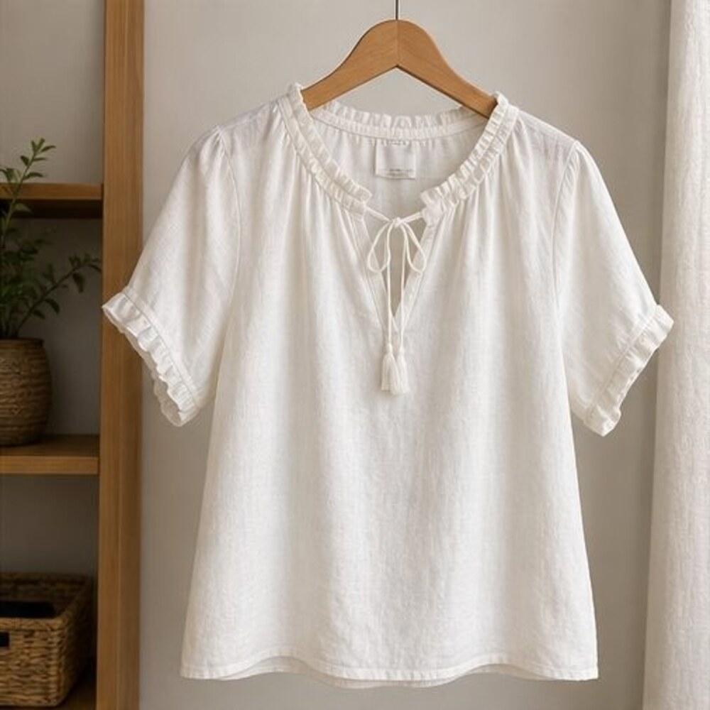 Ivory Smocked Top